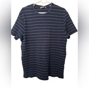 SLATE & STONE Navy Waffle Knit Striped T-Shirt NWOT
